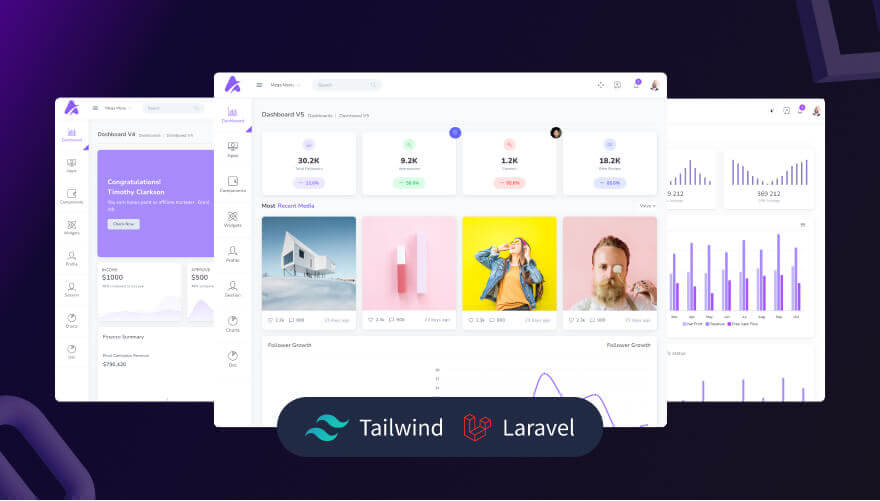 Aatrox – Tailwind HTML + Laravel Dashboard