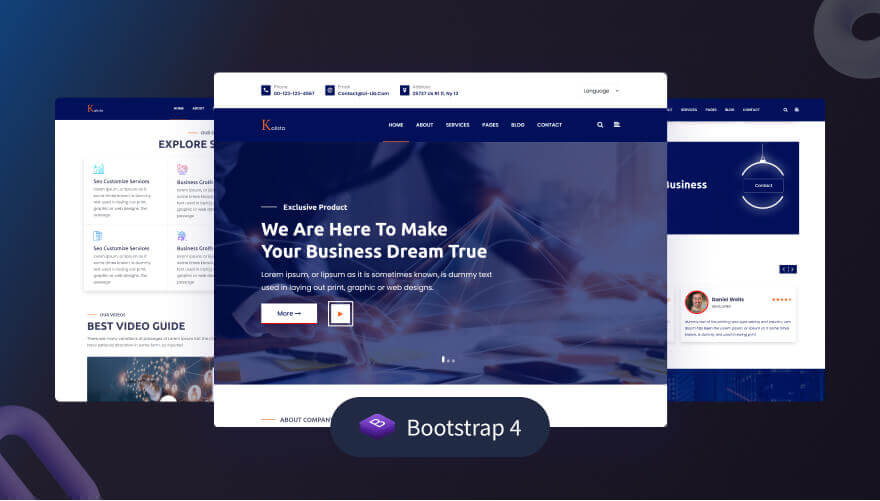 Kalista – Free Bootstrap Business Template